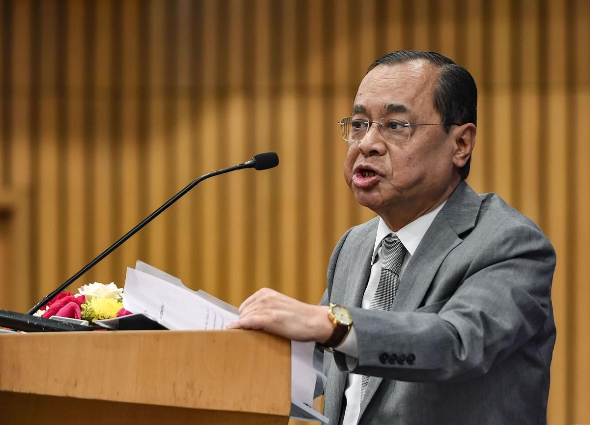 The CJI, who hails from Assam, said that NRC is neither a "new or a novel idea" as it found expression as early as in 1951 and the current exercise is an attempt to update the 1951 NRC. Photo/PTI