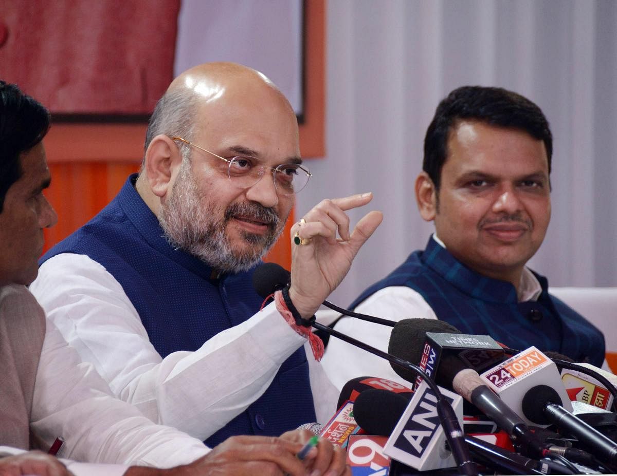Sources, however, said the meeting with Shah will be to discuss aid from the National Disaster Relief Fund (NDRF) to farmers affected by unseasonal rains across the state. Photo/PTI