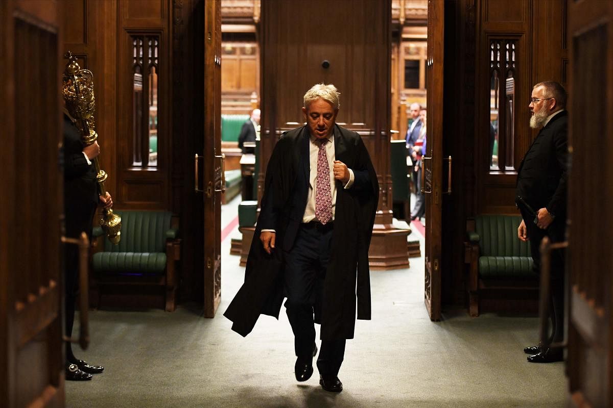 Former Speaker John Bercow was accused of breaking convention and favouring those who wanted to stop the government's exit plans. AFP/UK Parliament