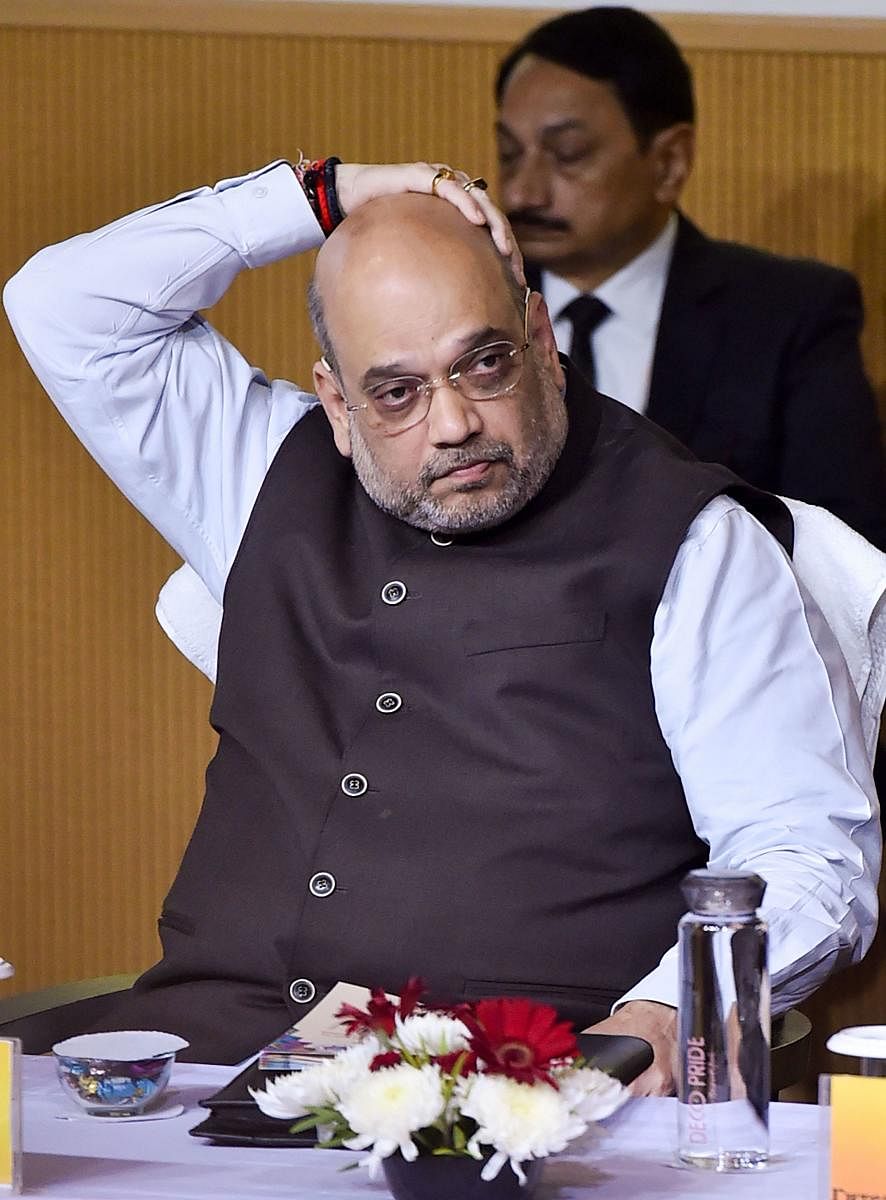 Union Home Minister Amit Shah at the inauguration of SCO Joint Exercise on Urban Earthquake Search and Rescue (SCOJtEx) - 2019, in New Delhi. PTI
