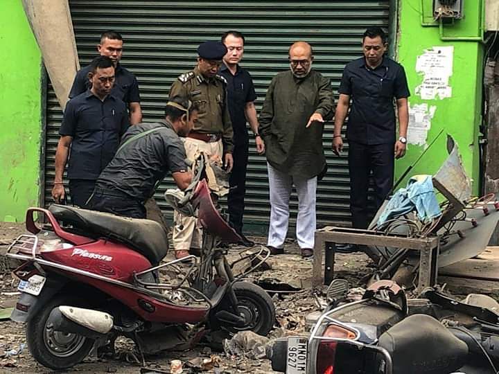 Five police personnel including an officer were injured in a suspected improvised explosive device (IED) blast in Manipur capital Imphal. (DH Photo)