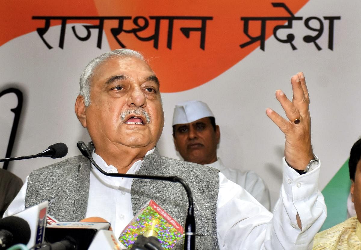 eader of the Opposition Bhupinder Singh Hooda raised problems faced by farmers during the procurement process. (PTI Photo)