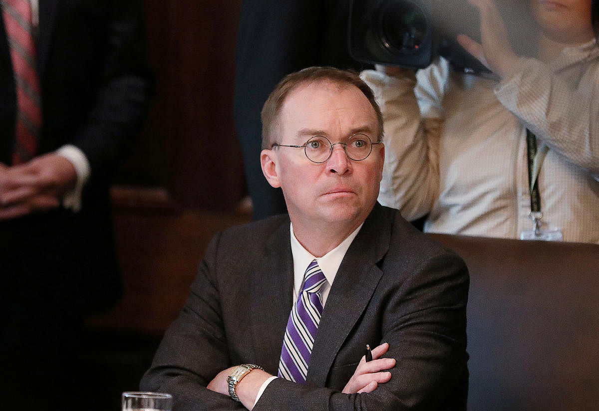 Acting White House Chief of Staff Mick Mulvaney. (Reuters photo)