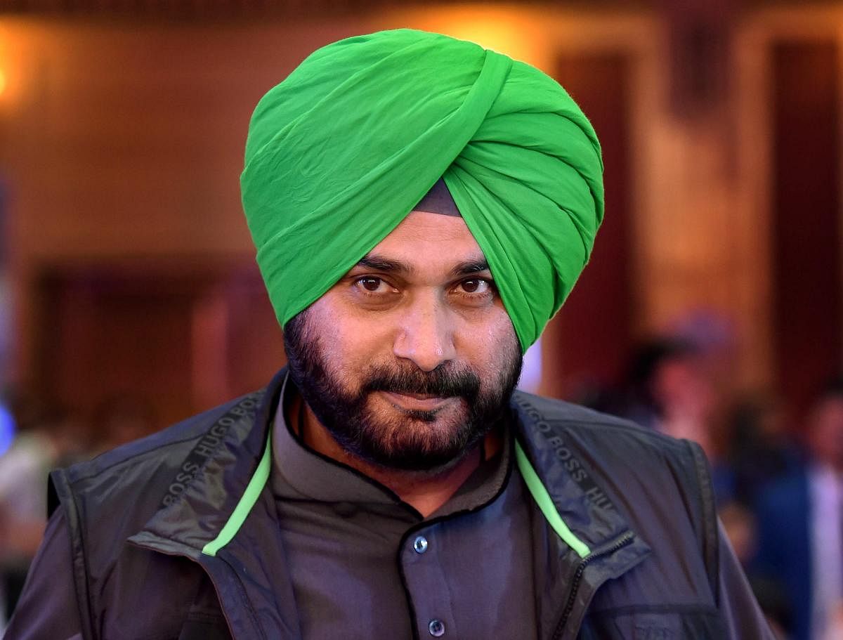 Sidhu courted controversy by hugging Pakistan Army chief Qamar Javed Bajwa during his visit to Pakistan for the swearing-in of Imran Khan as Prime Minister last month.