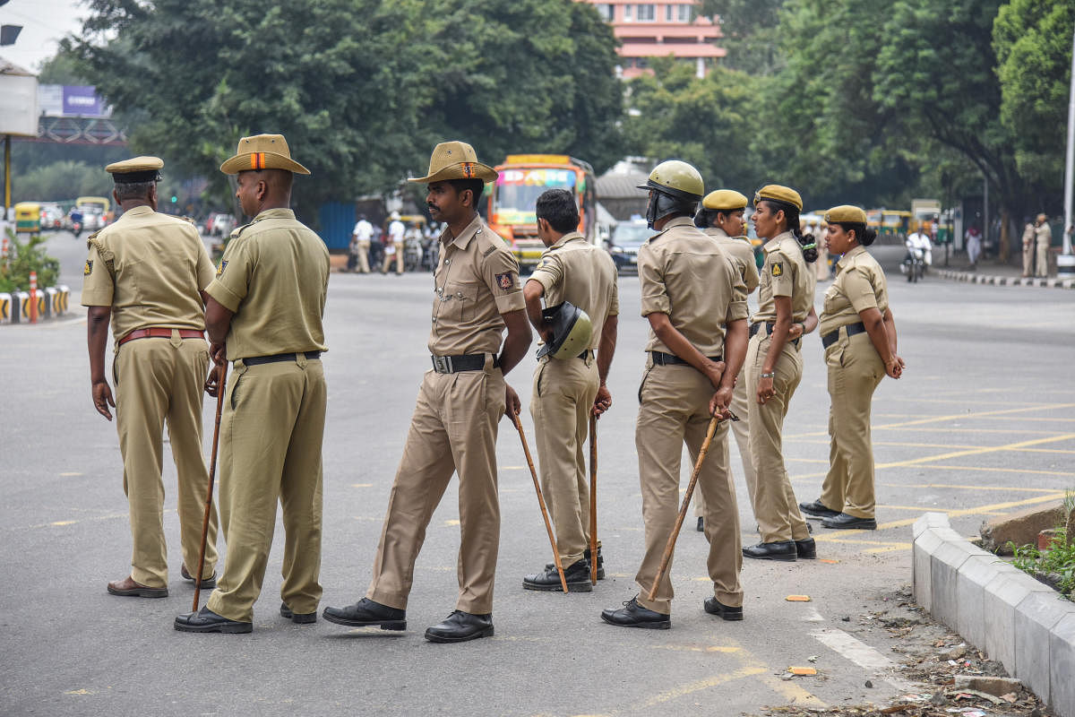 Bengaluru police (Representative Image) (DH Photo)