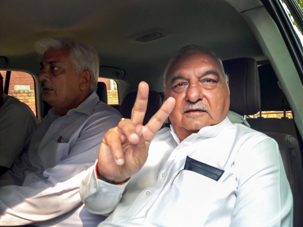 Congress veteran leader and former Haryana chief minister Bhupinder Singh Hooda. (PTI File Photo)