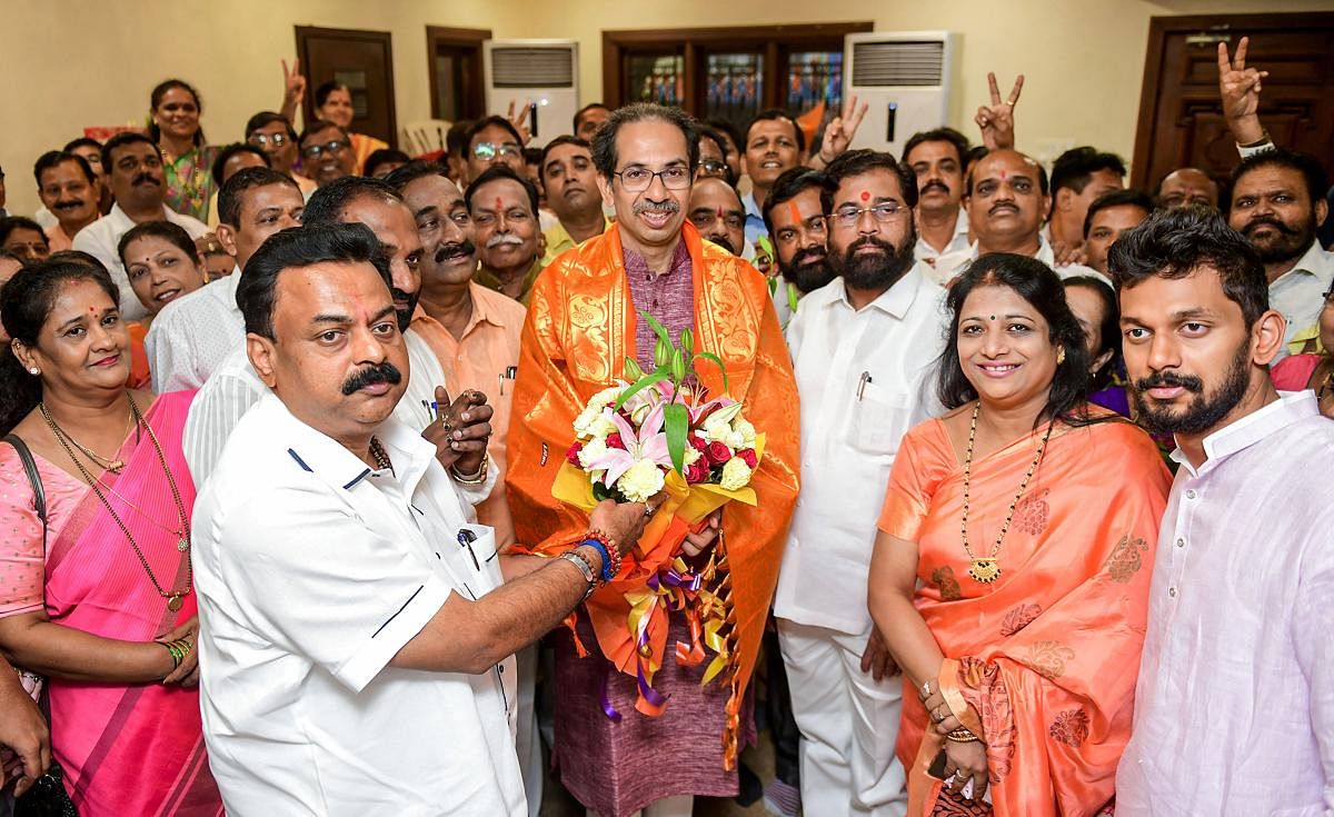 "The Sena MLAs passed a resolution authorising Uddhavji to take a final decision regarding government formation," party legislator Shambhuraje Desai told reporters after the meeting ended. (PTI File Photo)