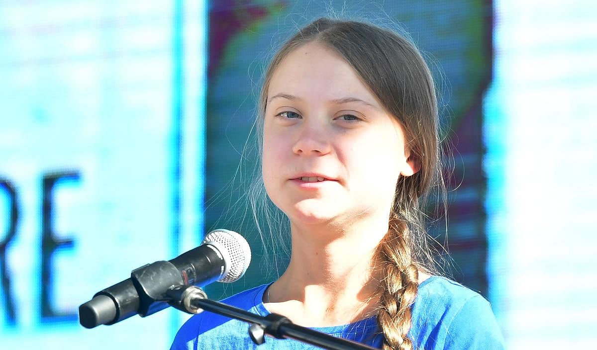 Teenage Swedish activist Greta Thunberg. (AFP Photo)