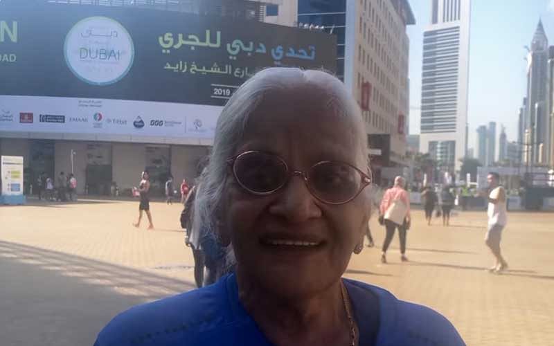 Kusum Bhargava, 86, and Eiswari Amma, 78, participated in the Dubai run on Friday, Khaleej Times reported. (Credit: Khaleej Times video)