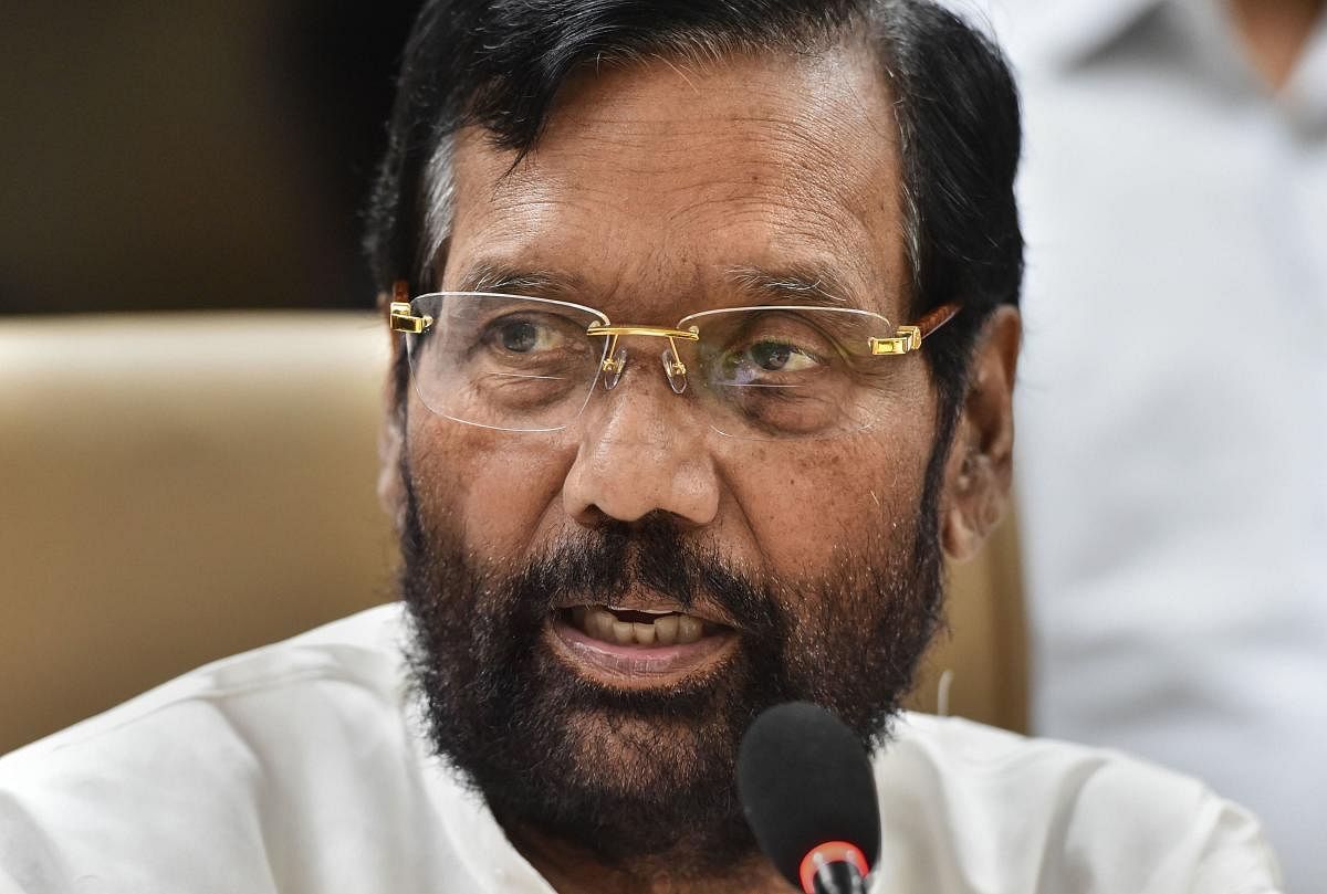 Minister for Consumer Affairs, Food and Public Distribution Ram Vilas Paswan. (PTI Photo)