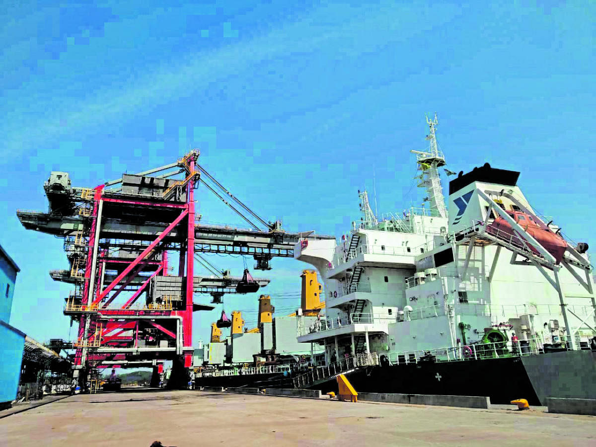 The mechanised handling of coal from vessel MV Yangze-8 commenced at New Mangalore Port in Mangaluru from Friday.