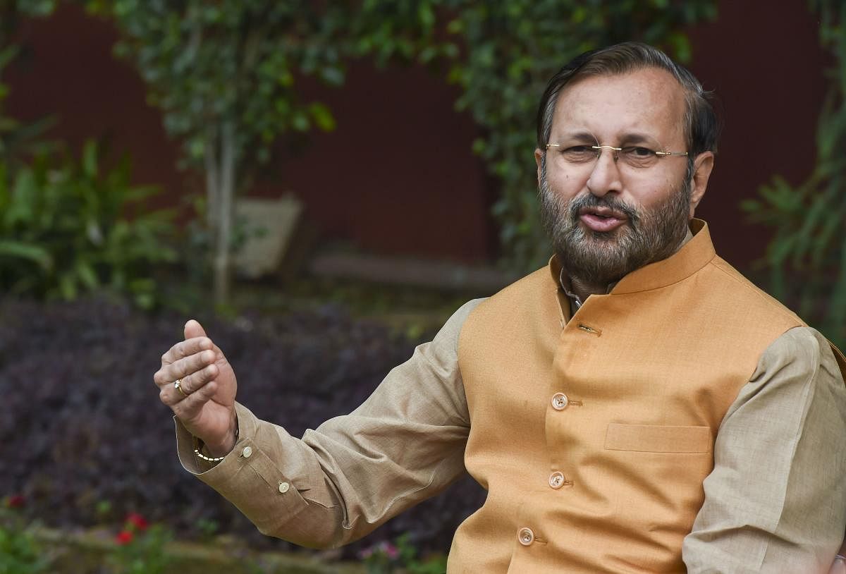 "The judgment of the Honourable Supreme Court on Ayodhya is historic, balanced and judicious. I am sure that everyone will welcome it," said Javadekar. Photo/PTI