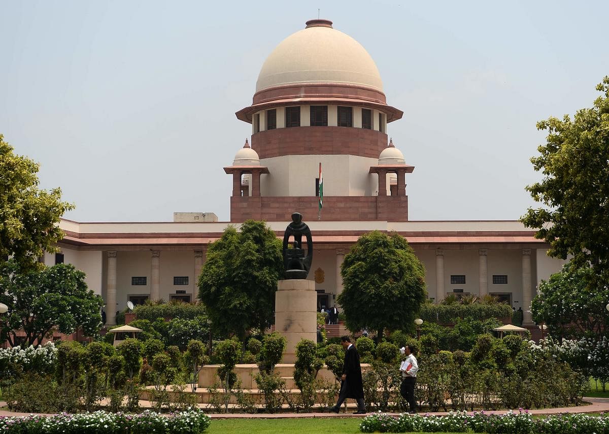 India's supreme court building is pictured in New Delhi. (AFP PHOTO)