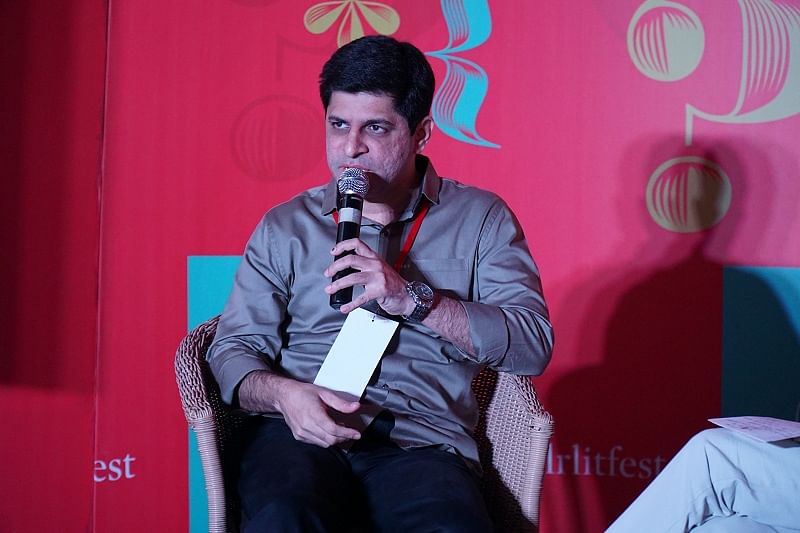 Vaibhav Purandare, a Mumbai-based journalist, who wrote “Savarkar: The True Story of the Father of Hindutuva,” talks about his book at the Banglore Literature Festival on Nov 20, 2019.