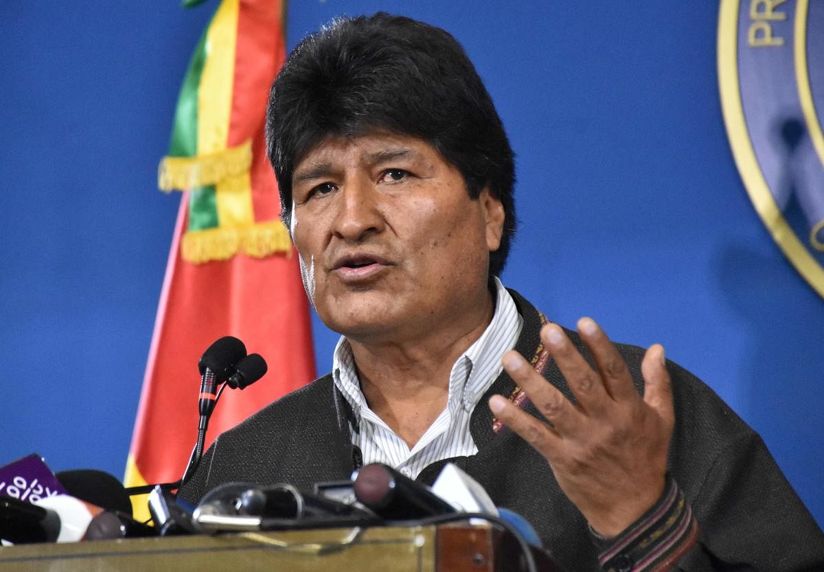 Former Bolivian President Evo Morales. (AFP Photo)