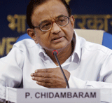 Finance Minister P Chidambaram. File Photo