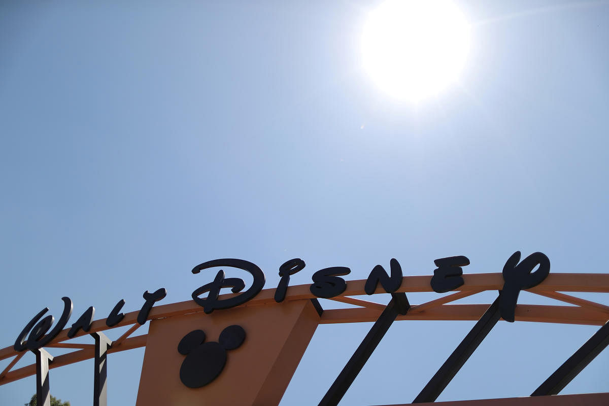 The entrance to Walt Disney studios is seen in Burbank (Photo by Reuters)