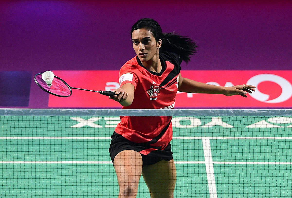Top  shuttlers including World Champion P V Sindhu will take part in the league. (DH file photo)