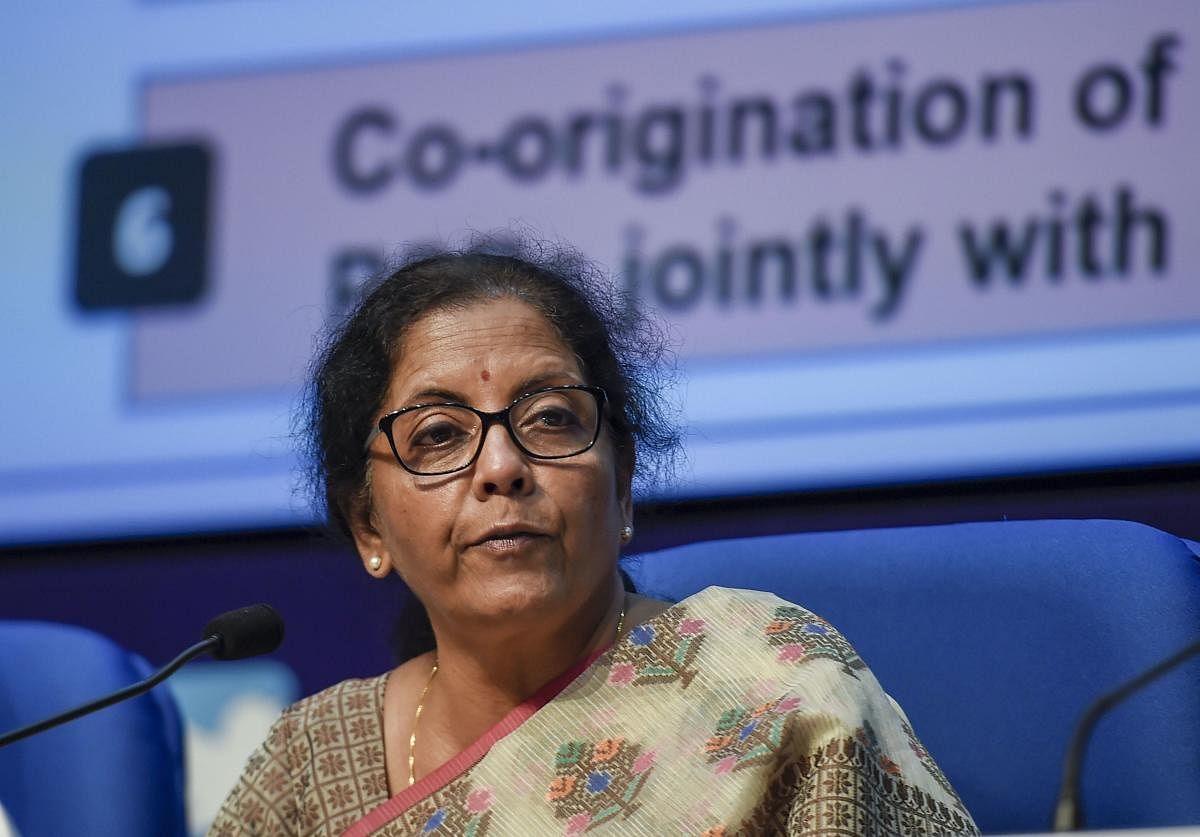 Finance Minister Nirmala Sitharaman during a press conference to announce merger of various public sector banks, in New Delhi, Friday, Aug 30, 2019. PTI file photo