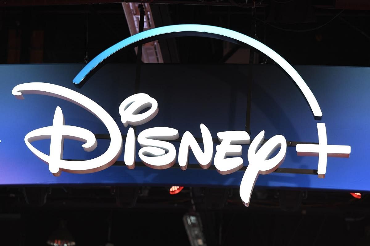  Disney+ streaming service sign (AFP Photo)