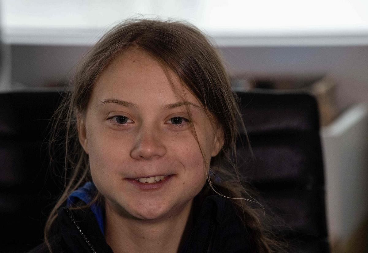 Swedish climate activist Greta Thunberg (AFP Photo)