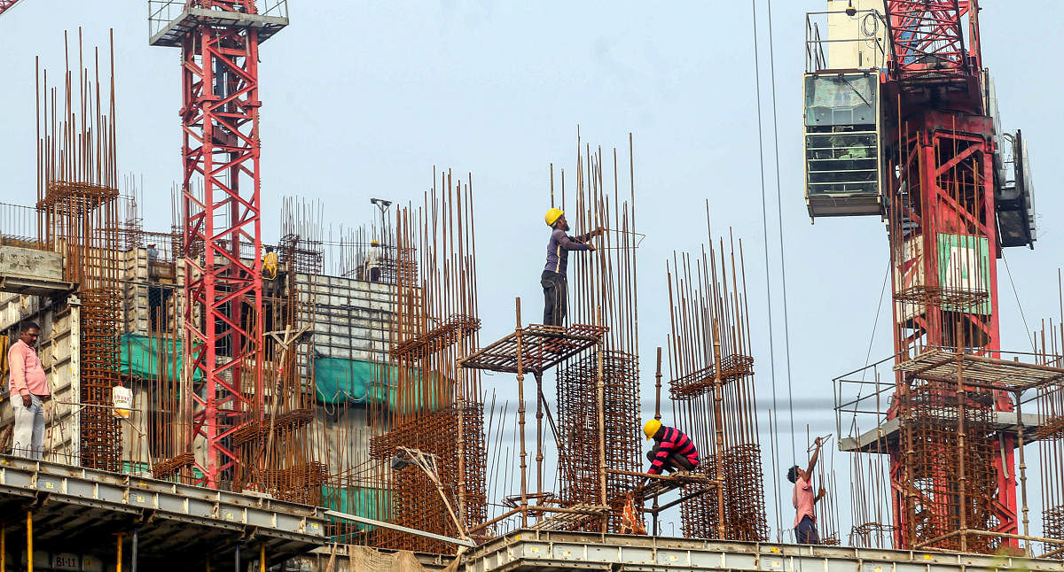 A slump in the residential property market is leaving many builders struggling to repay loans to shadow lenders - housing finance firms outside the regular banking sector that account for over half of the loans to developers. Photo/PTI