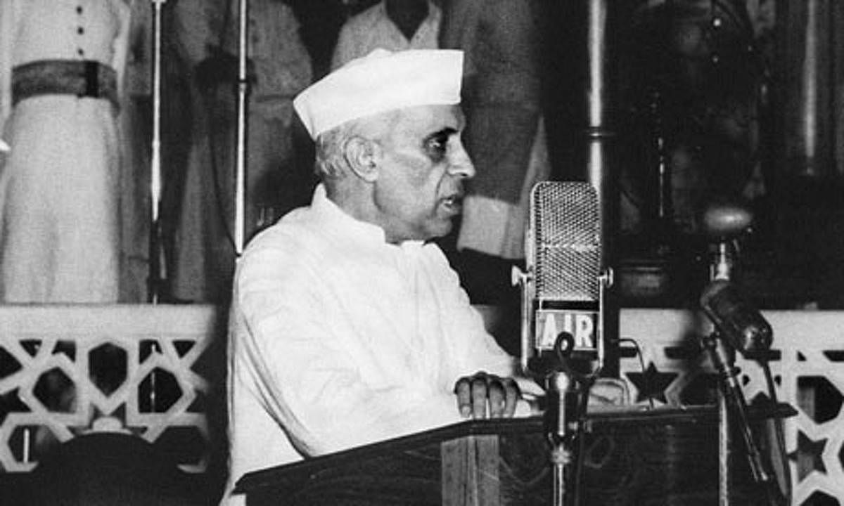 First prime minister Jawaharlal Nehru 
