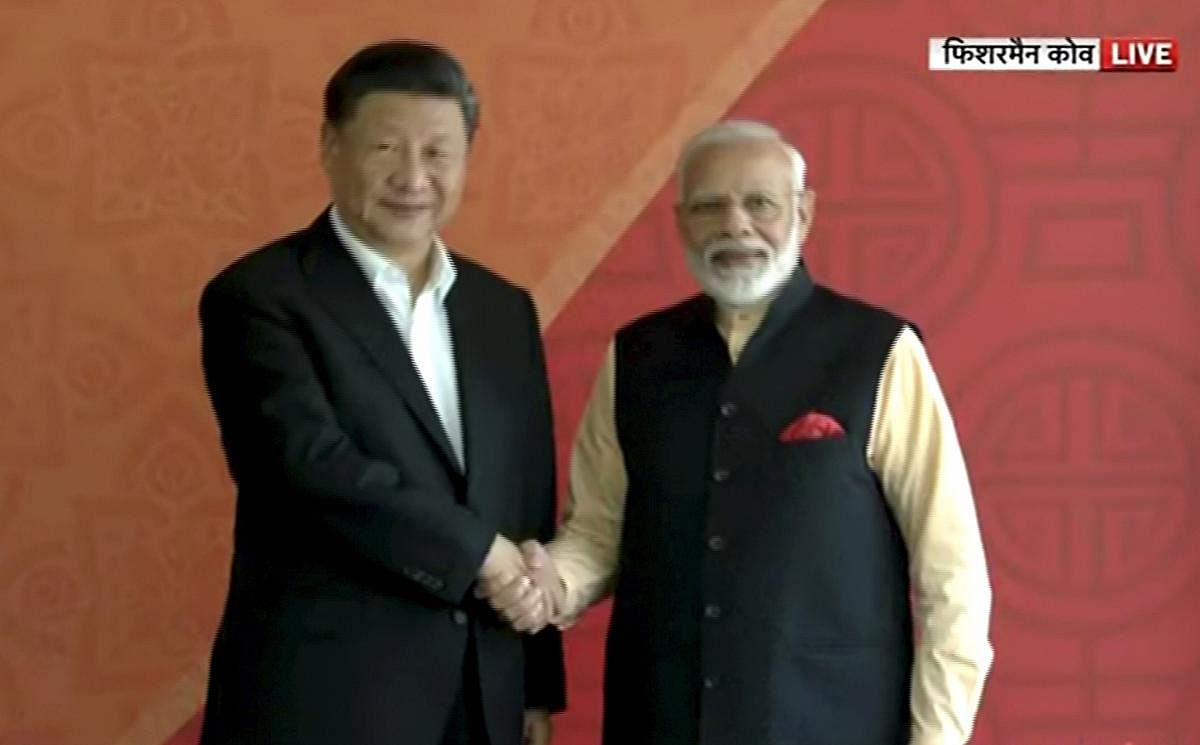 Prime Minister Narendra Modi with Chinese President Xi Jinping. (PTI File Photo)