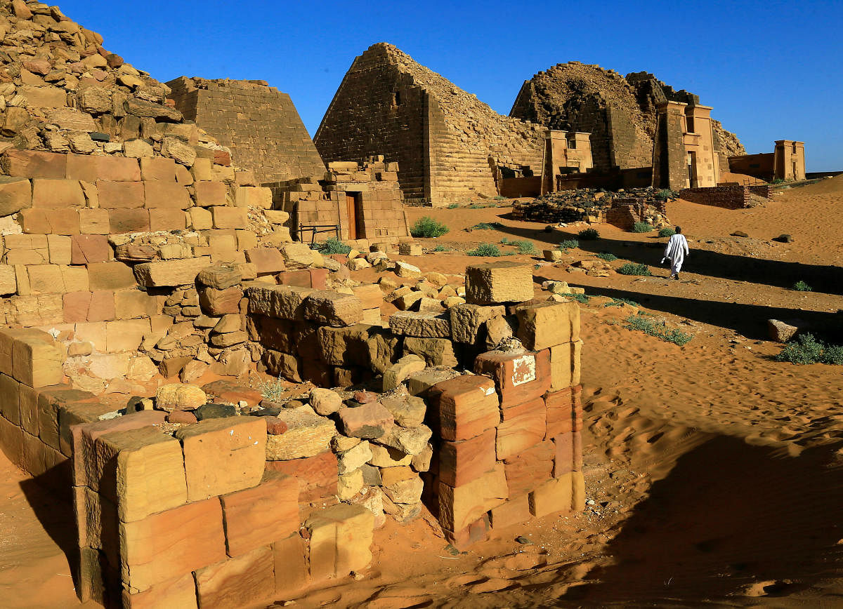 Royal Cemeteries of Meroe Pyramids in Begrawiya at River Nile State, Sudan. (Photo by Reuters)