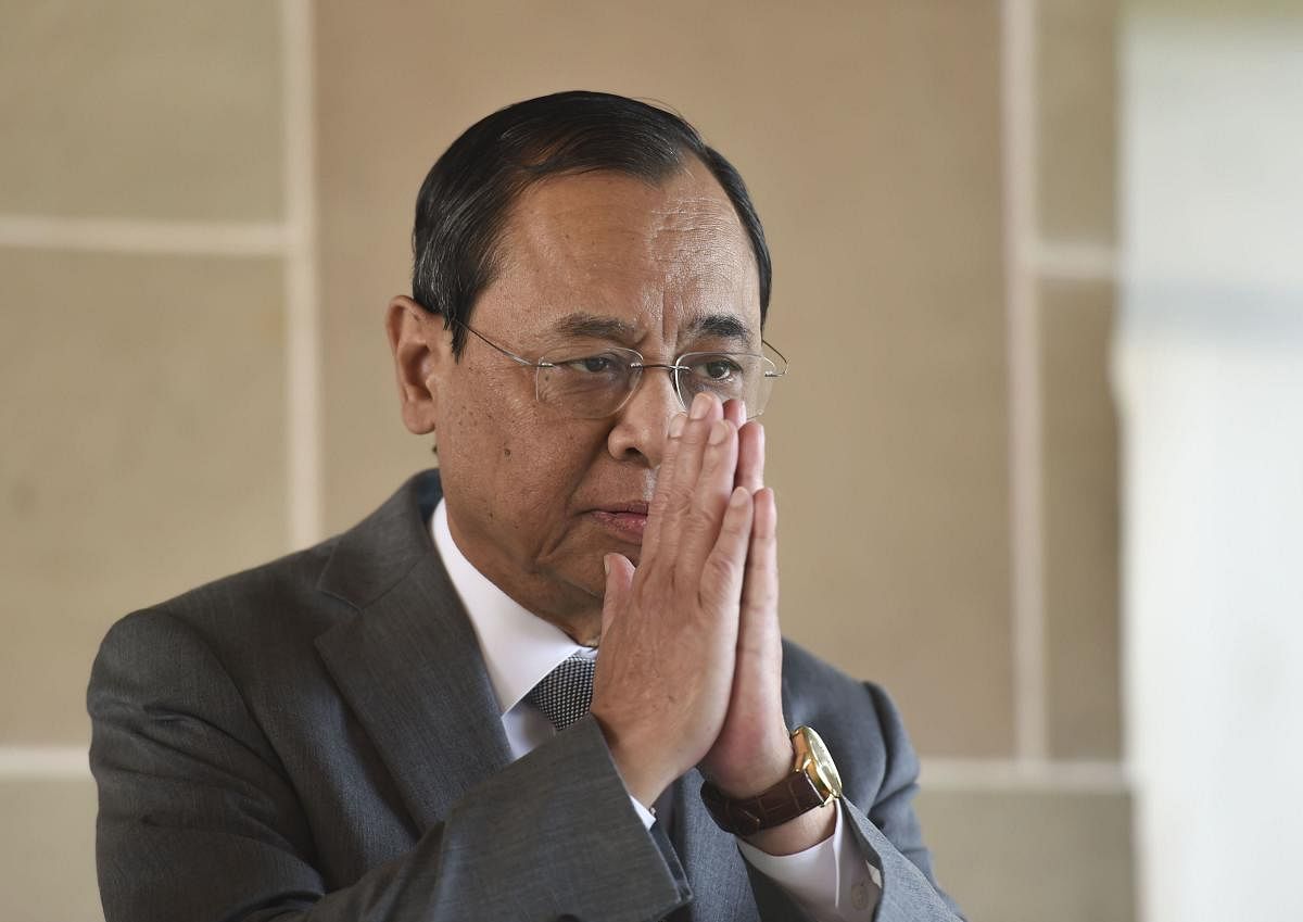 Outgoing Chief Justice of India Justice Ranjan Gogoi. (PTI Photo)