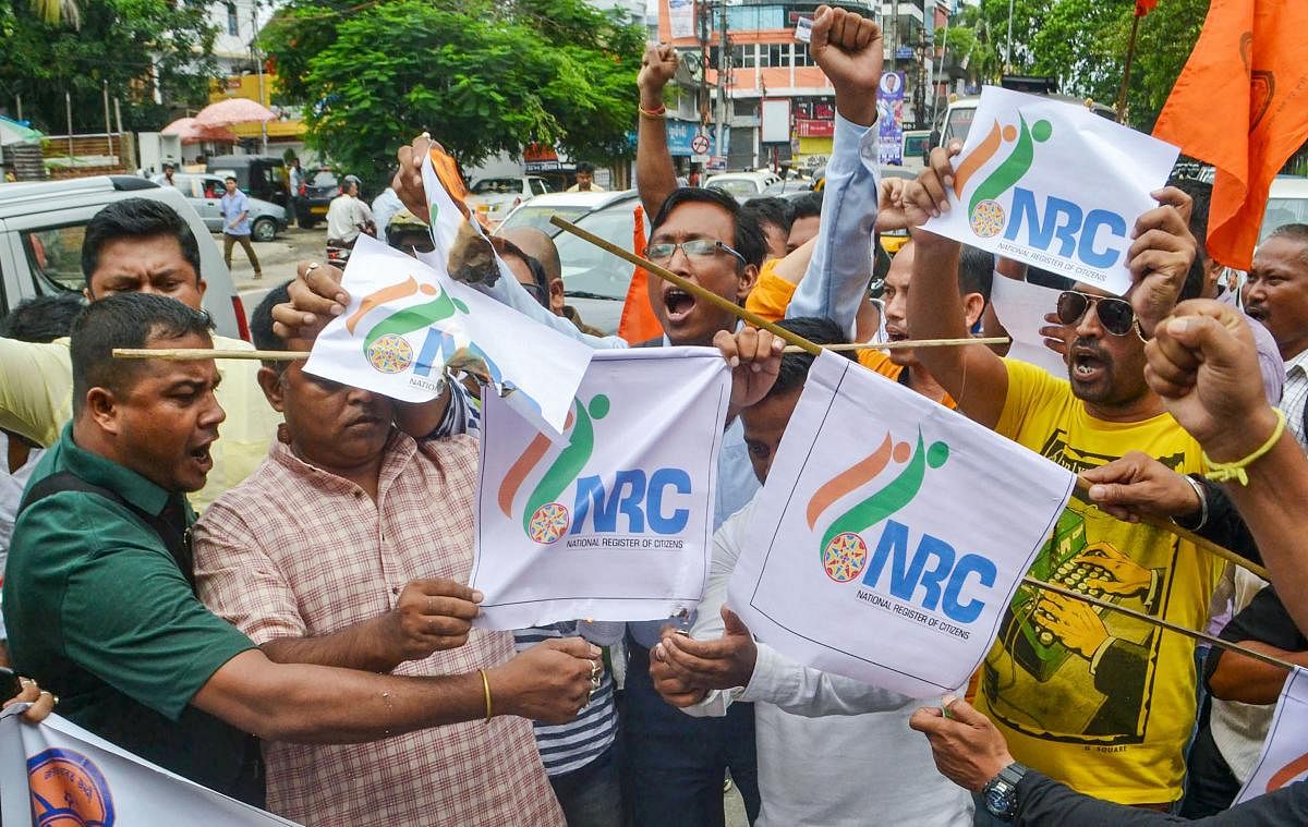 Protest for NRC (PTI Photo)
