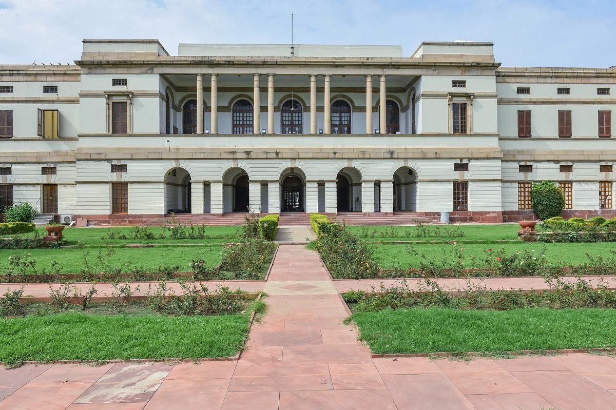 A view of the Nehru Memorial Museum and Library (NMML) in the Teen Murti complex in New Delhi. (PTI Photo)