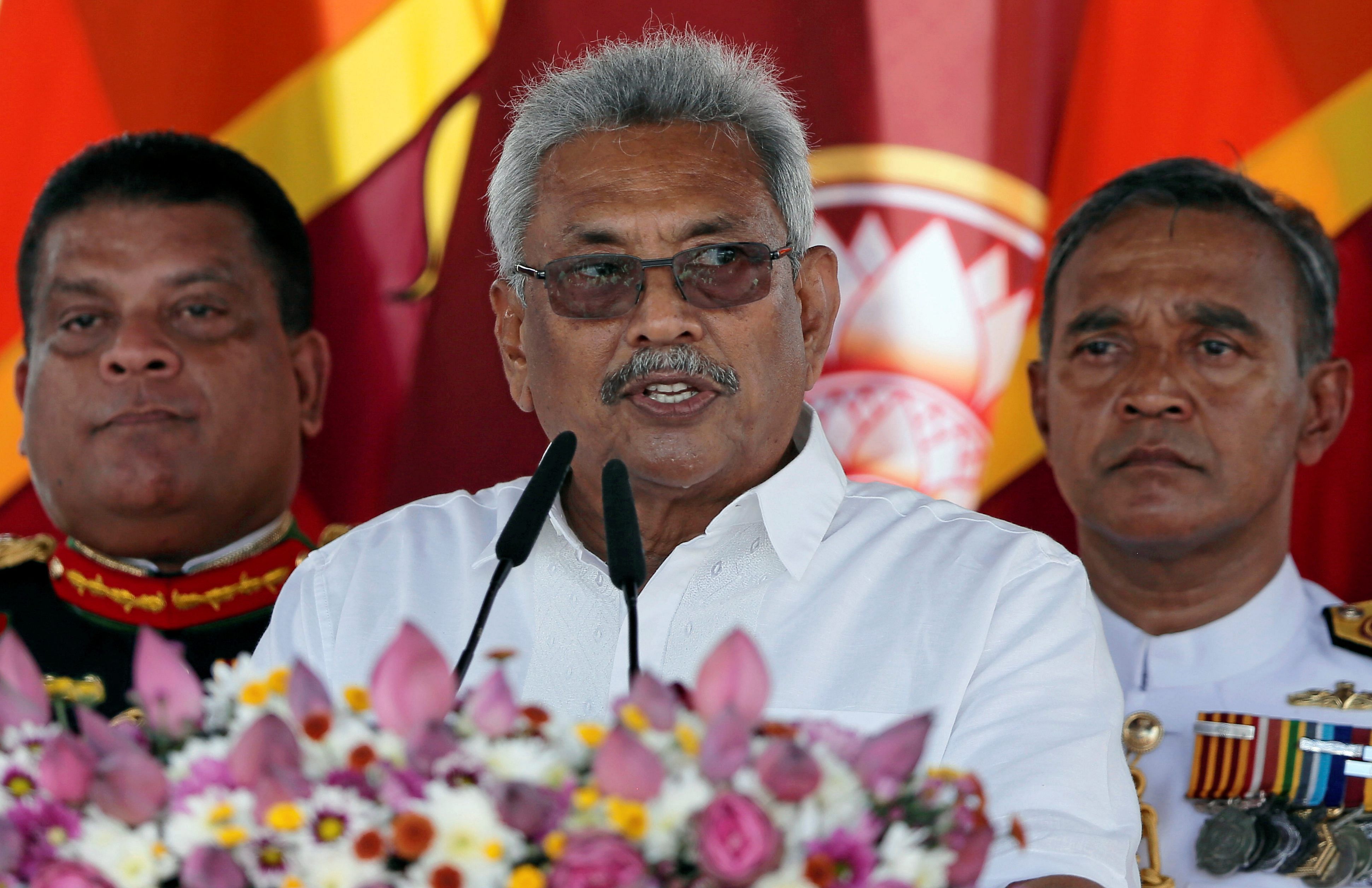 Sri Lanka's newly elected president Gotabaya Rajapaksa. (Reuters photo)