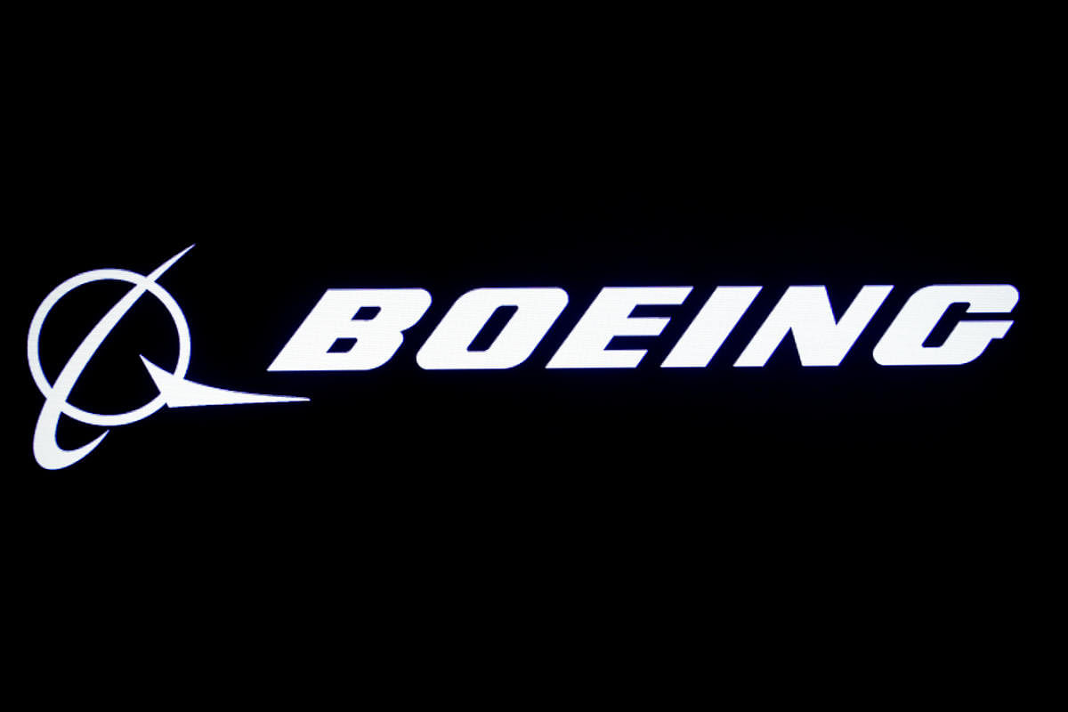 he Boeing logo at the New York Stock Exchange (NYSE) (Photo by Reuters)
