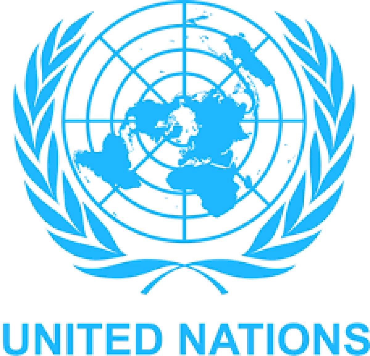 The Logo of the United Nations. (Photo by Wikipedia)