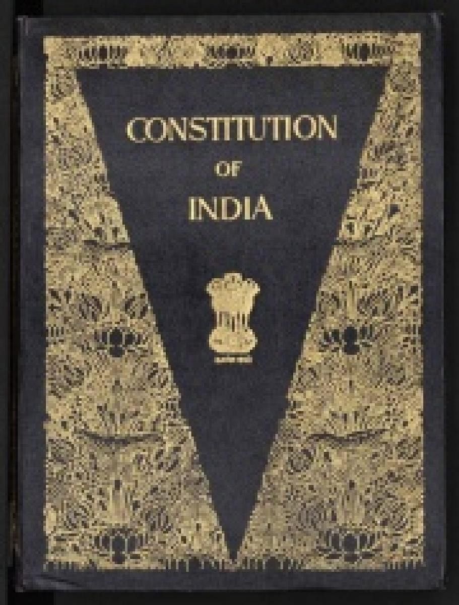 Constitution of India. (Photo by Wikipedia).