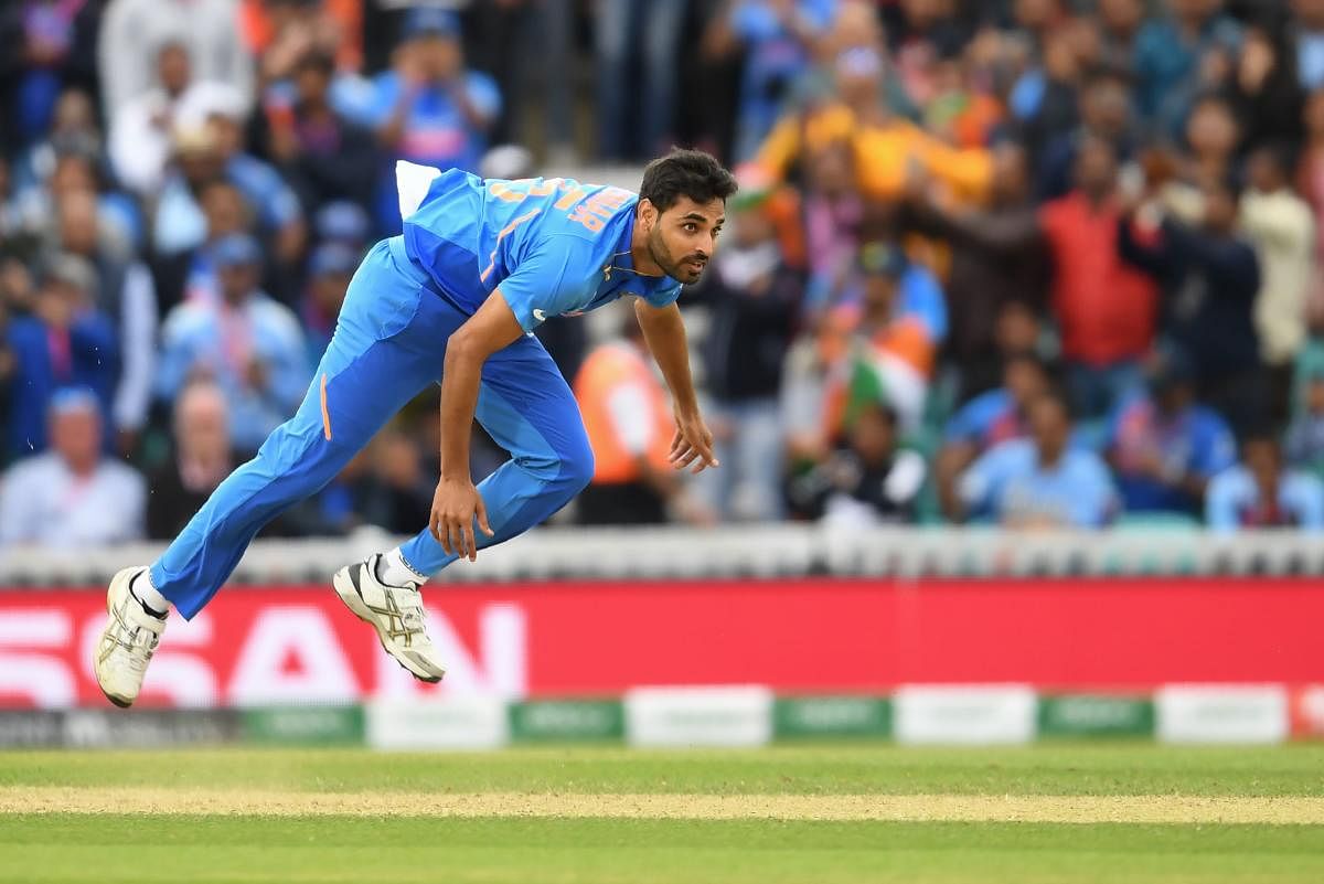 Pacer Bhuvneshwar has been nursing a hamstring and sides train since the team's tour of the West Indies in August. AFP file photo