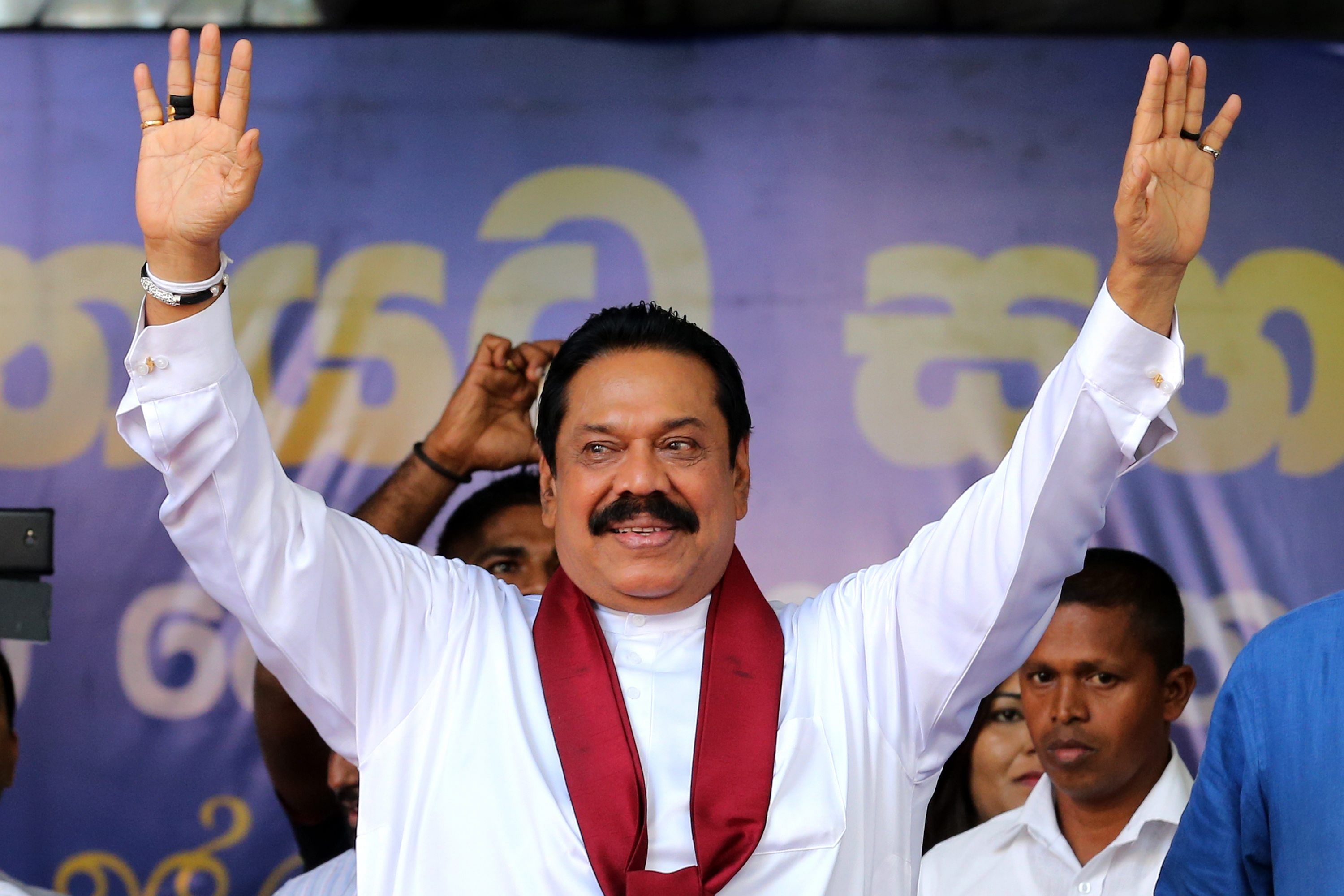 Rajapaksa was appointed the prime minister on October 26, 2018, by the then President Maithripala Sirisena, who sacked Wickremesinghe in a controversial move that plunged the country into an unprecedented constitutional crisis. Photo/Getty