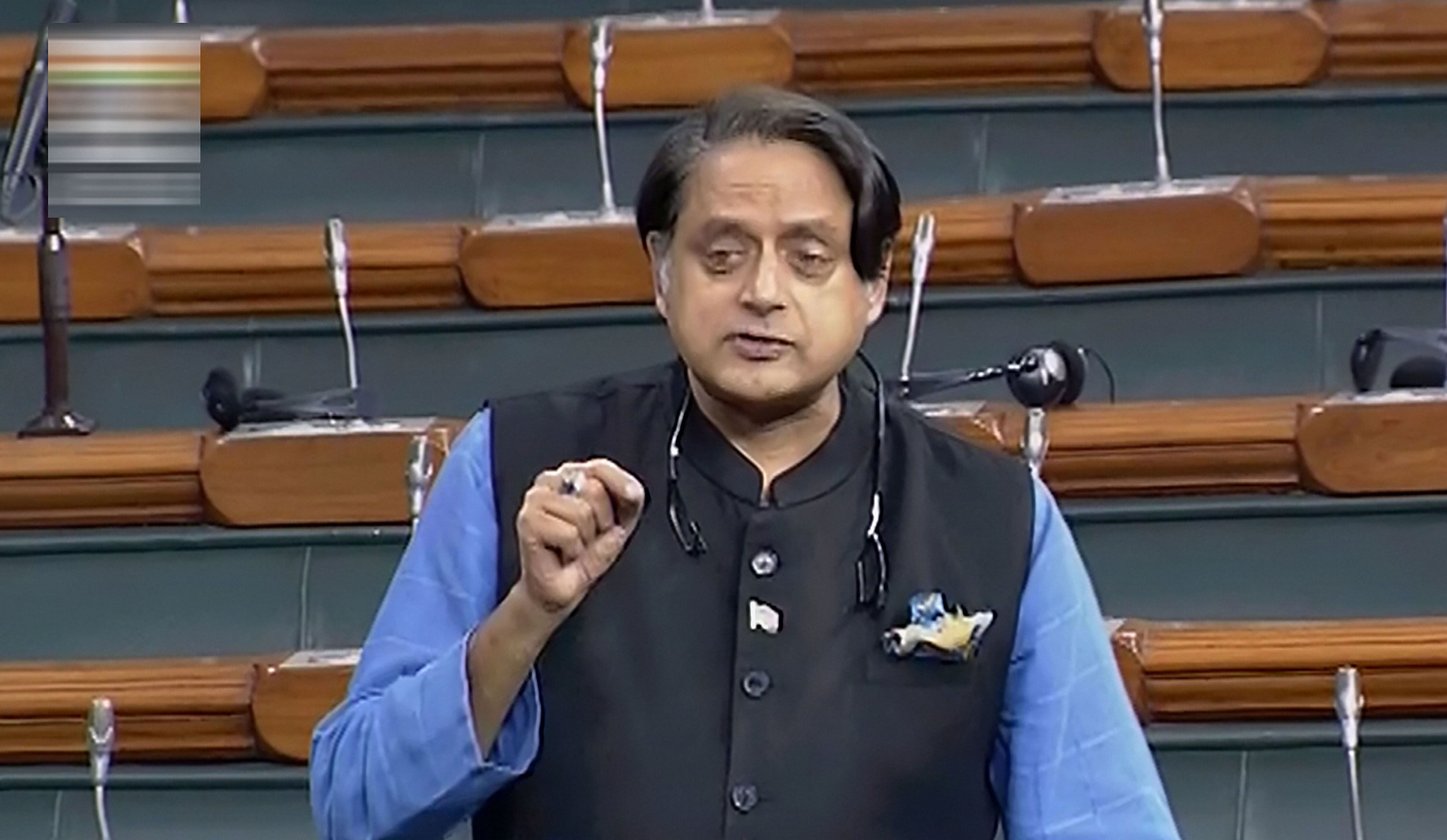 Congress member Shashi Tharoor. (PTI Photo)