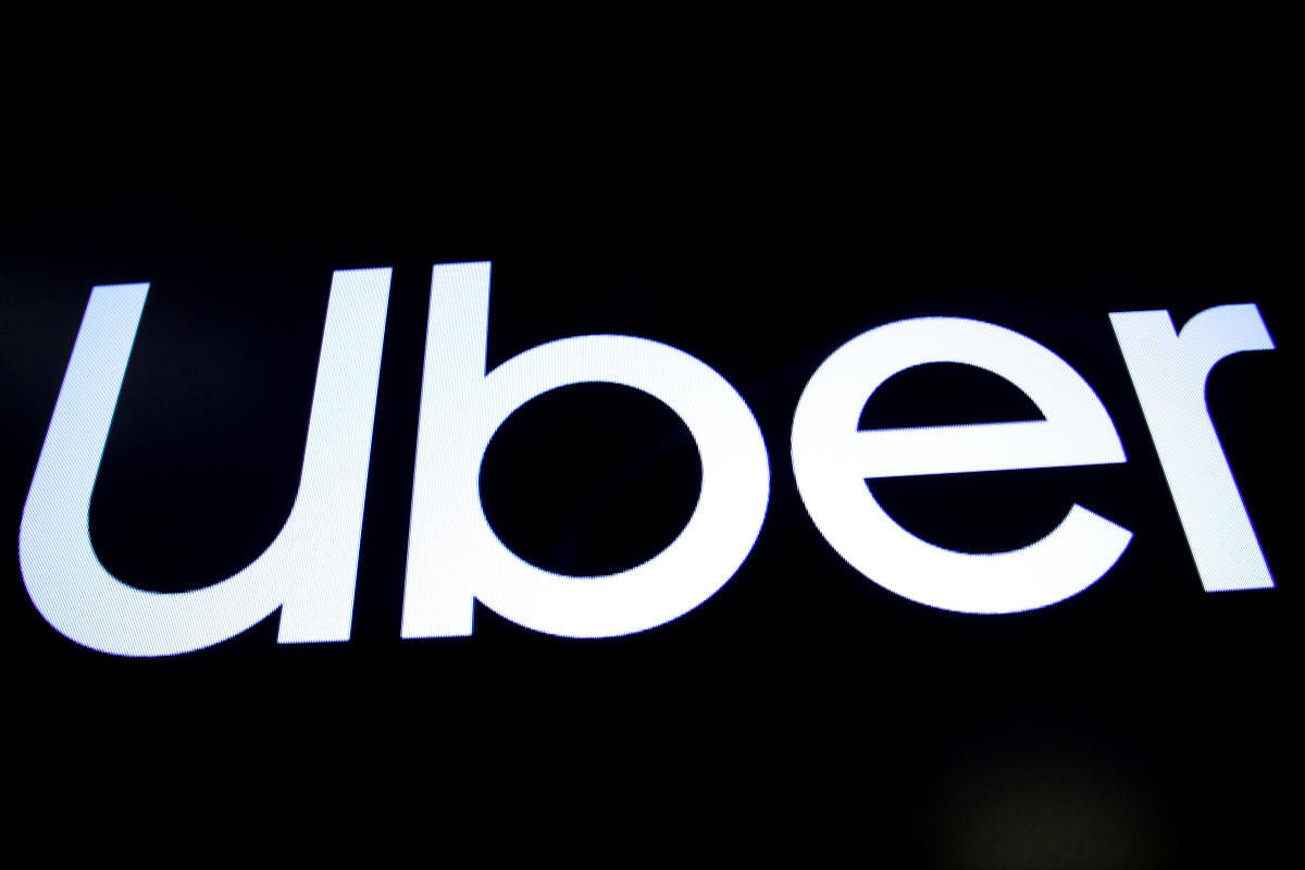 The Logo of UBER. (Photo by REUTERS)
