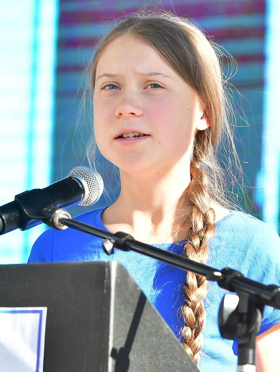 Thunberg rose to international prominence last year when she founded the "school strikes for the climate" movement. Tens of thousands of children around the world have now got involved. Photo/AFP