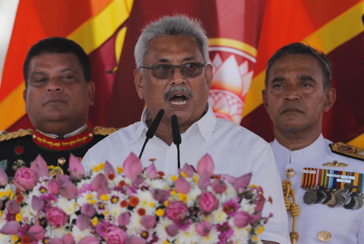  Sri Lanka's newly elected president Gotabaya Rajapaksa. (PTI Photo)