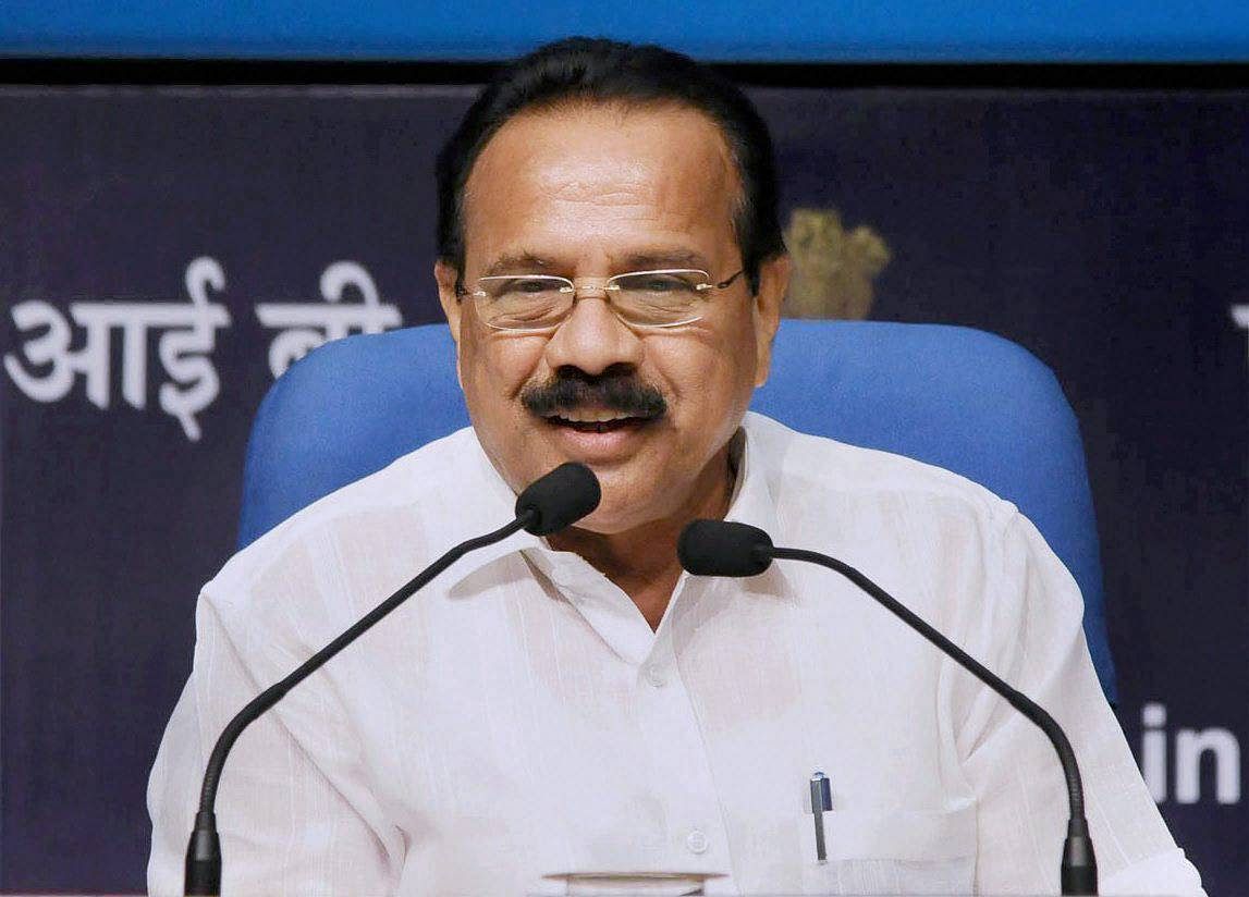 Union Minister for Statistics and Programme Implementation, D.V. Sadananda Gowda. (DH Photo)