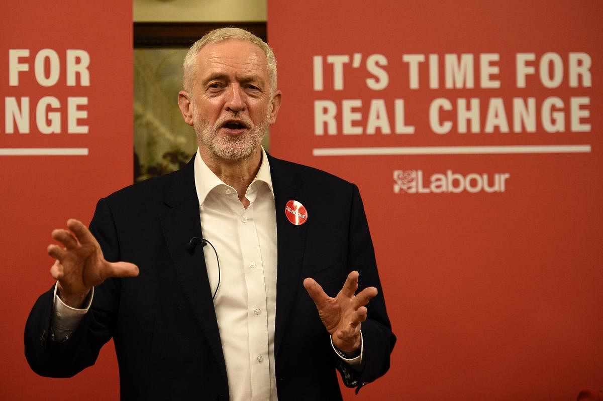 Labour party leader Jeremy Corbyn. (Photo by AFP)
