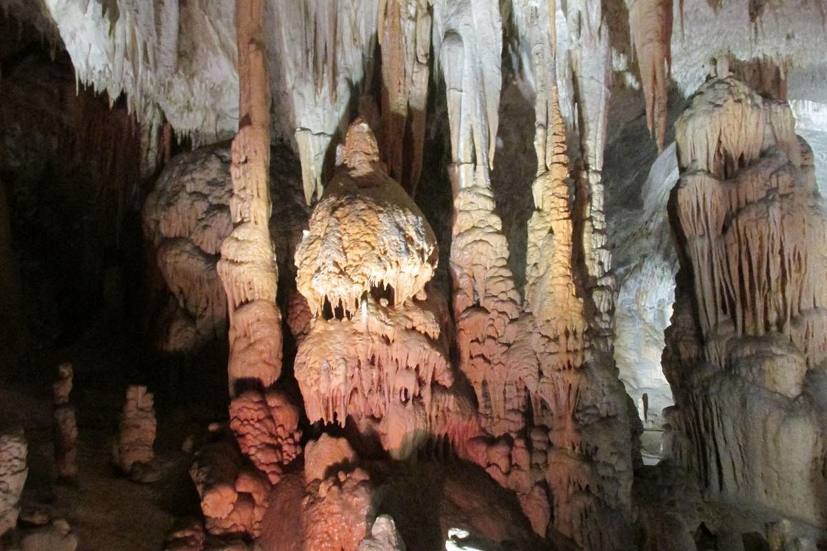 Inside Postojna Cave