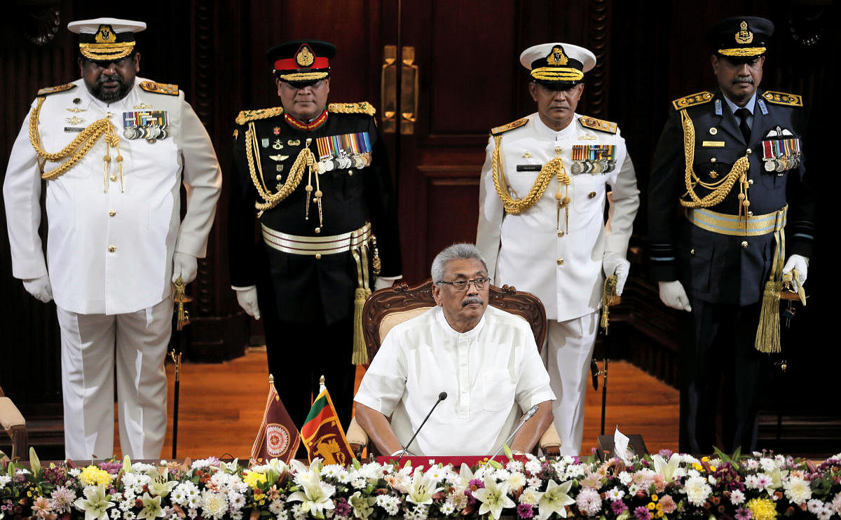 Gotabaya Rajapaksa said he will not work to fulfill the interests of the non-governmental organizations. Reuters