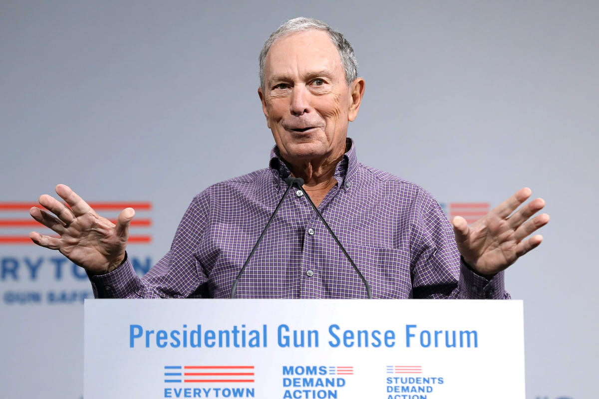 Former New York City Mayor Michael R. Bloomberg speaks during the Presidential Gun Sense Forum in Des Moines, Iowa. Reuters