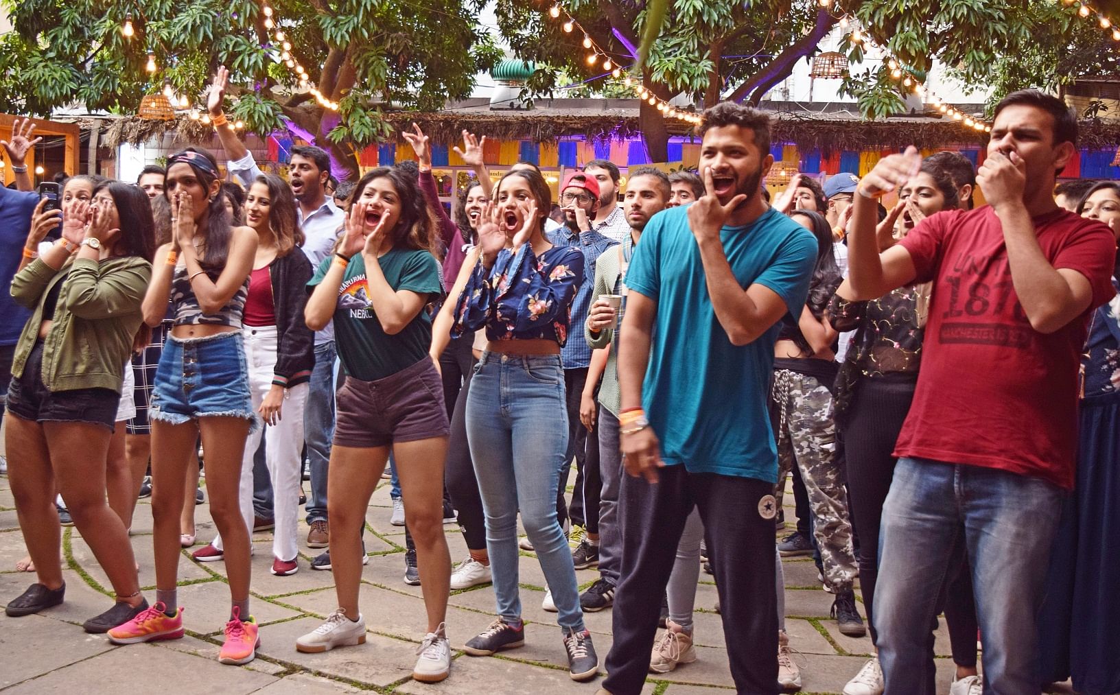 The festival was an amalgamation of music, dance, mixology and sustainable design.  (Above) The audience at Bohemian House on Saturday. DH Photos- Sneha Sengupta