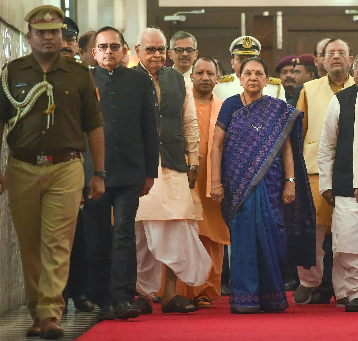 The governor referred to the successful holding of major events such as the 'Kumbh Mela' and 'Dev Deepavali' by the UP government and thanked the people of the state for their cooperation. Photo/PTI