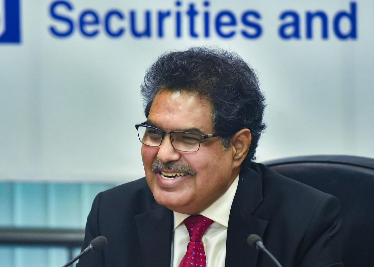 Ajay Tyagi, chairman of Securities and Exchange Board of India (SEBI). (PTI file photo)